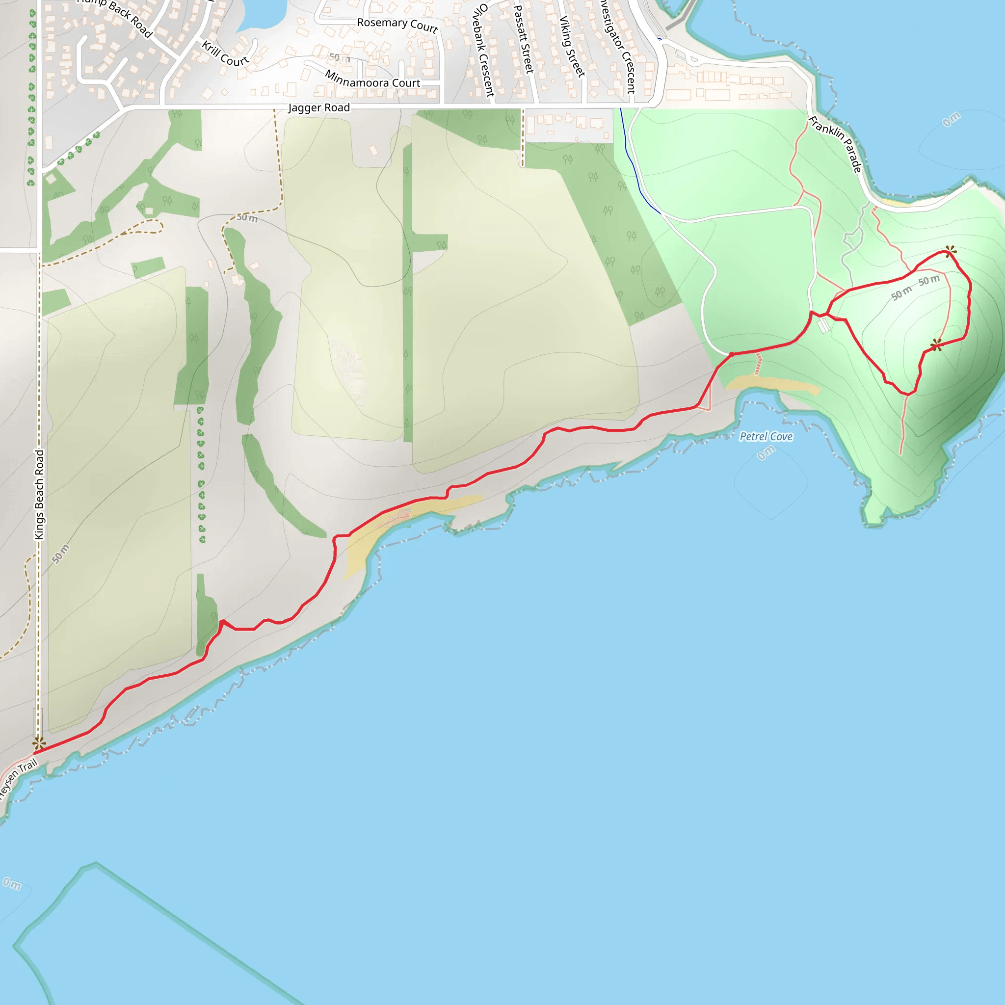 Victor Harbor Heritage Trail mobile static map