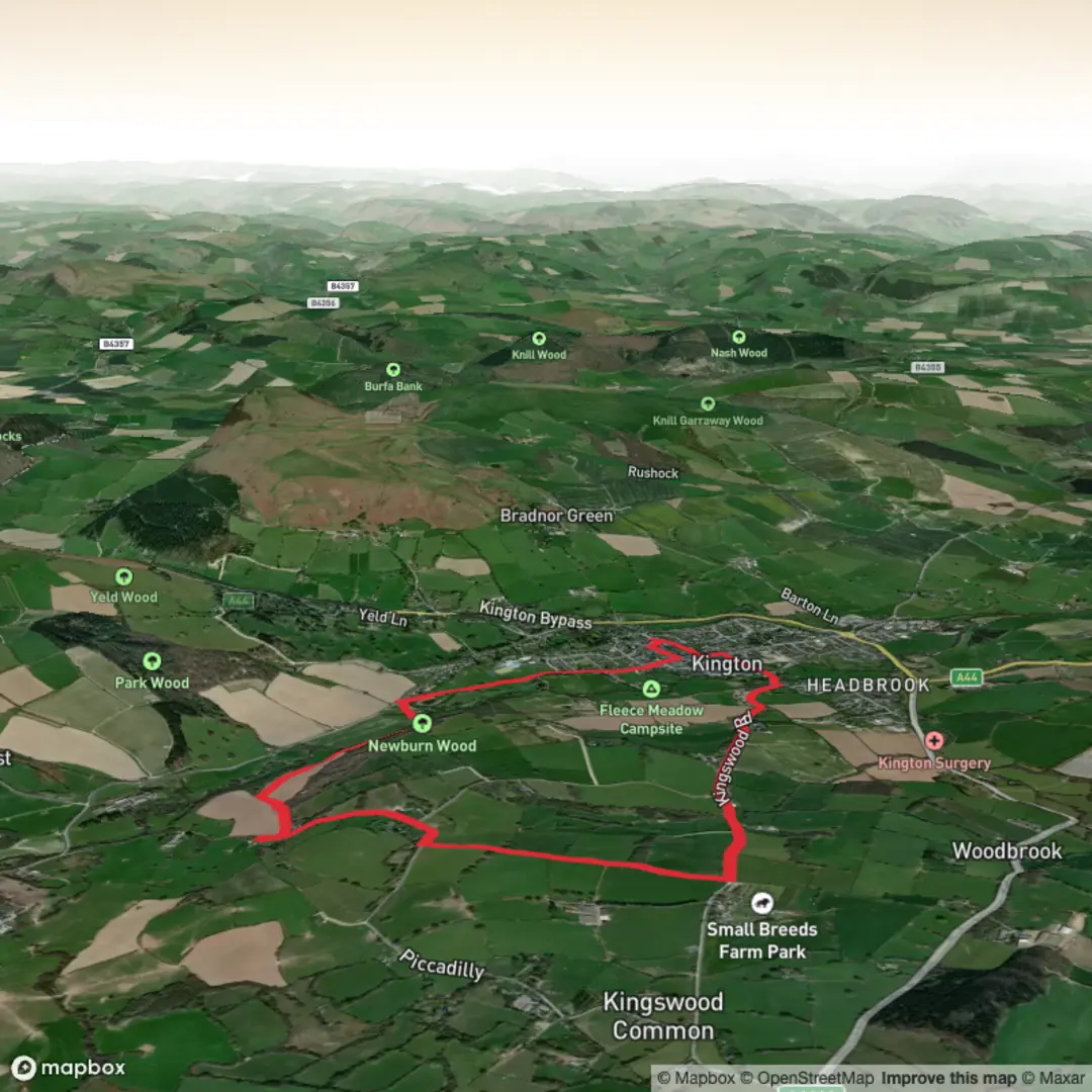 An image depicting the trail Hike from Herefordshire and its surrounding area.
