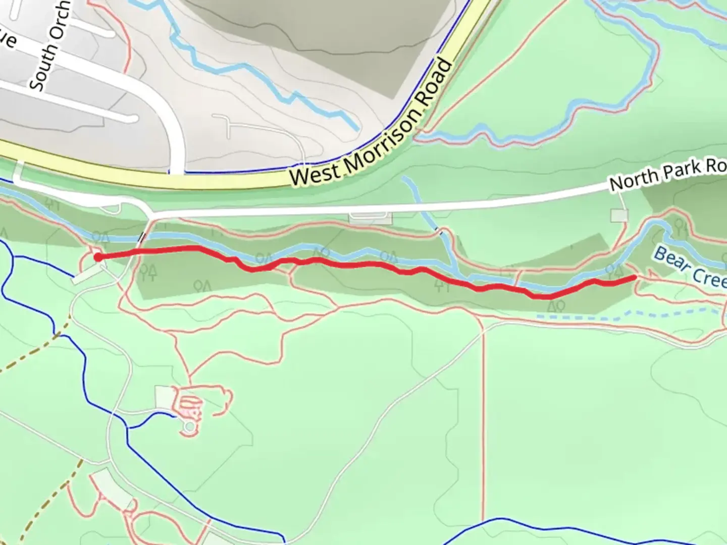 An image depicting the trail Owl Trail and its surrounding area.
