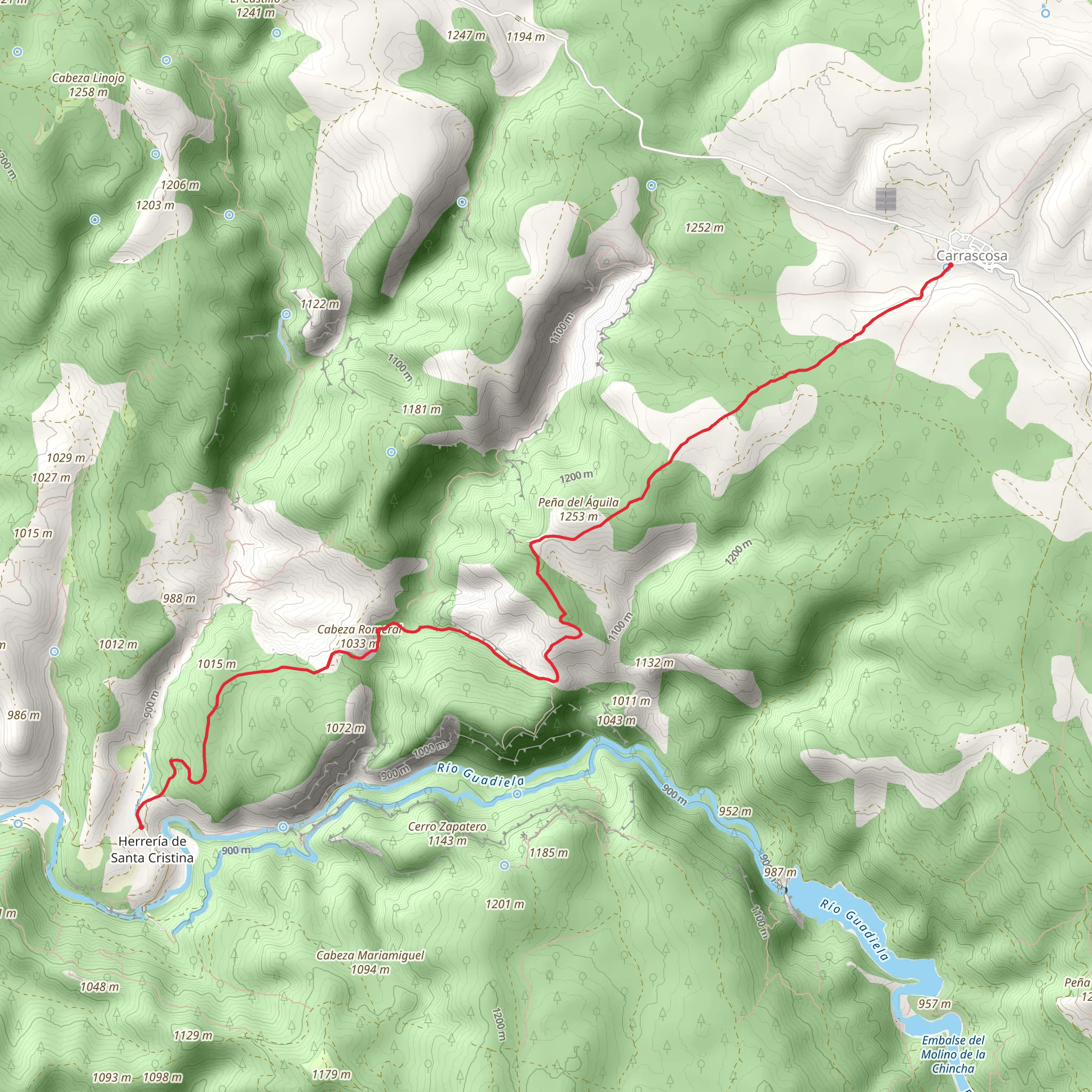 Route of the Smithy of Santa Cristina PR CU 93 mobile static map