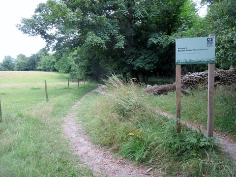 An image depicting the trail Brockenhurst to Boldre via Roydon Woods and its surrounding area.