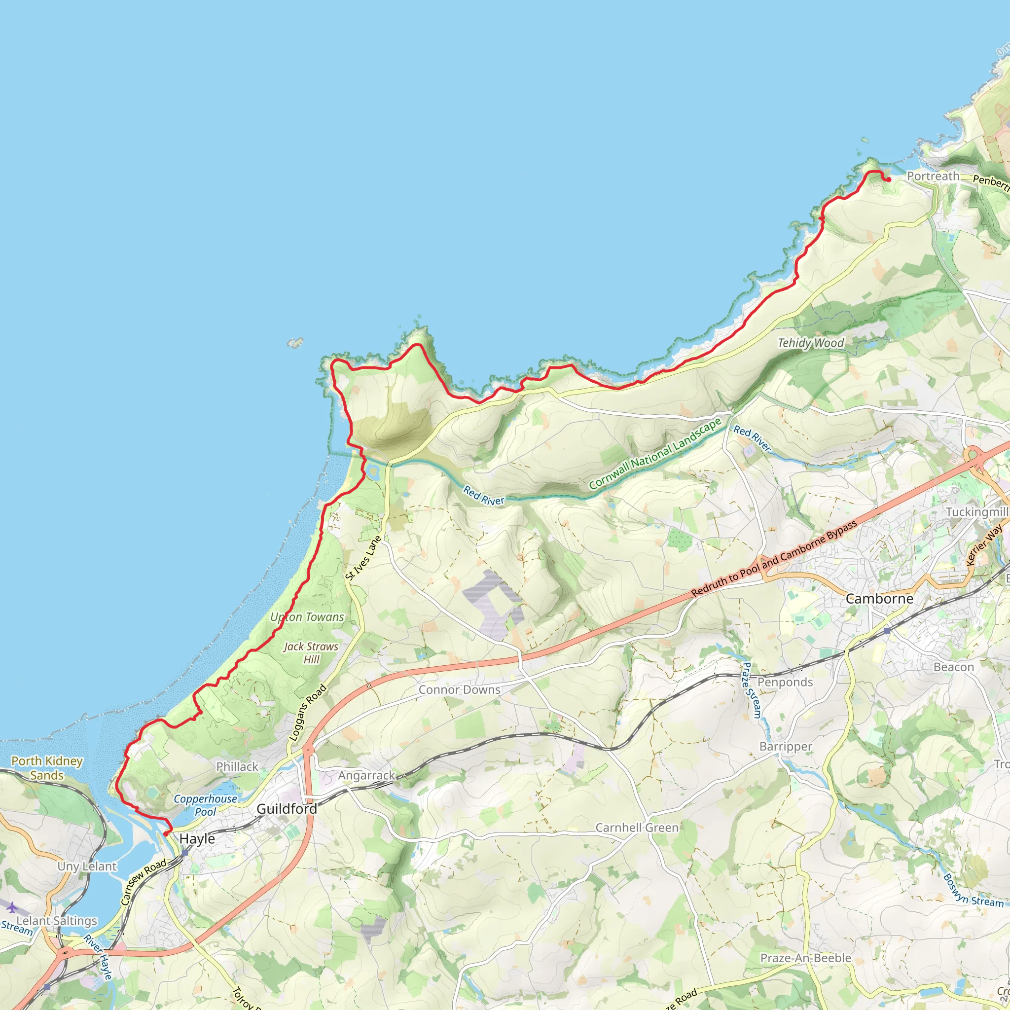 St Gothian Sands and The Knavocks and Western Hill mobile static map