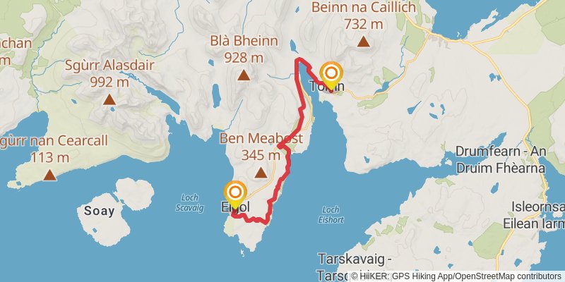 Skye Trail stage 6 Map