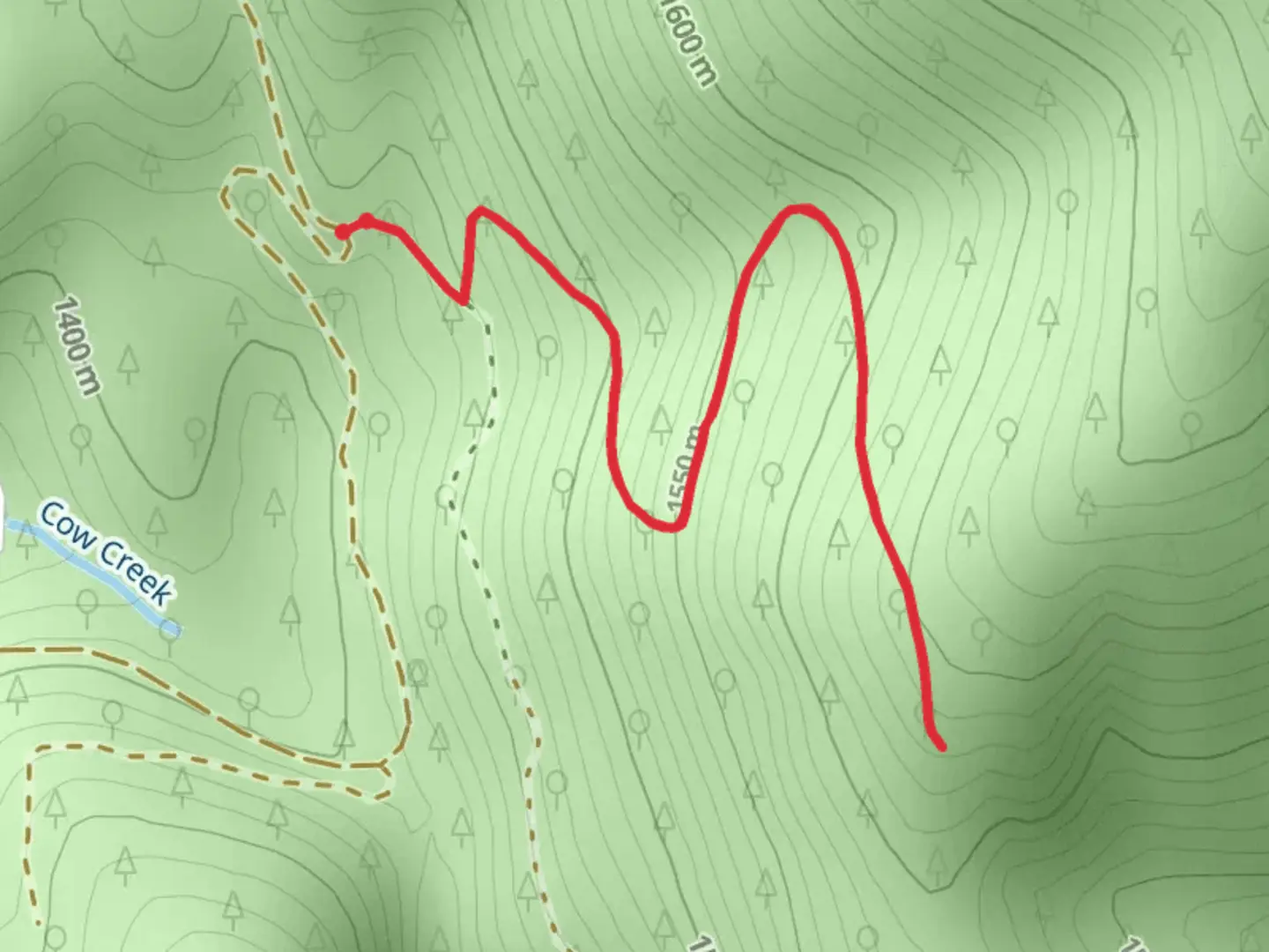 An image depicting the trail Marl Creek Tie Trail and its surrounding area.