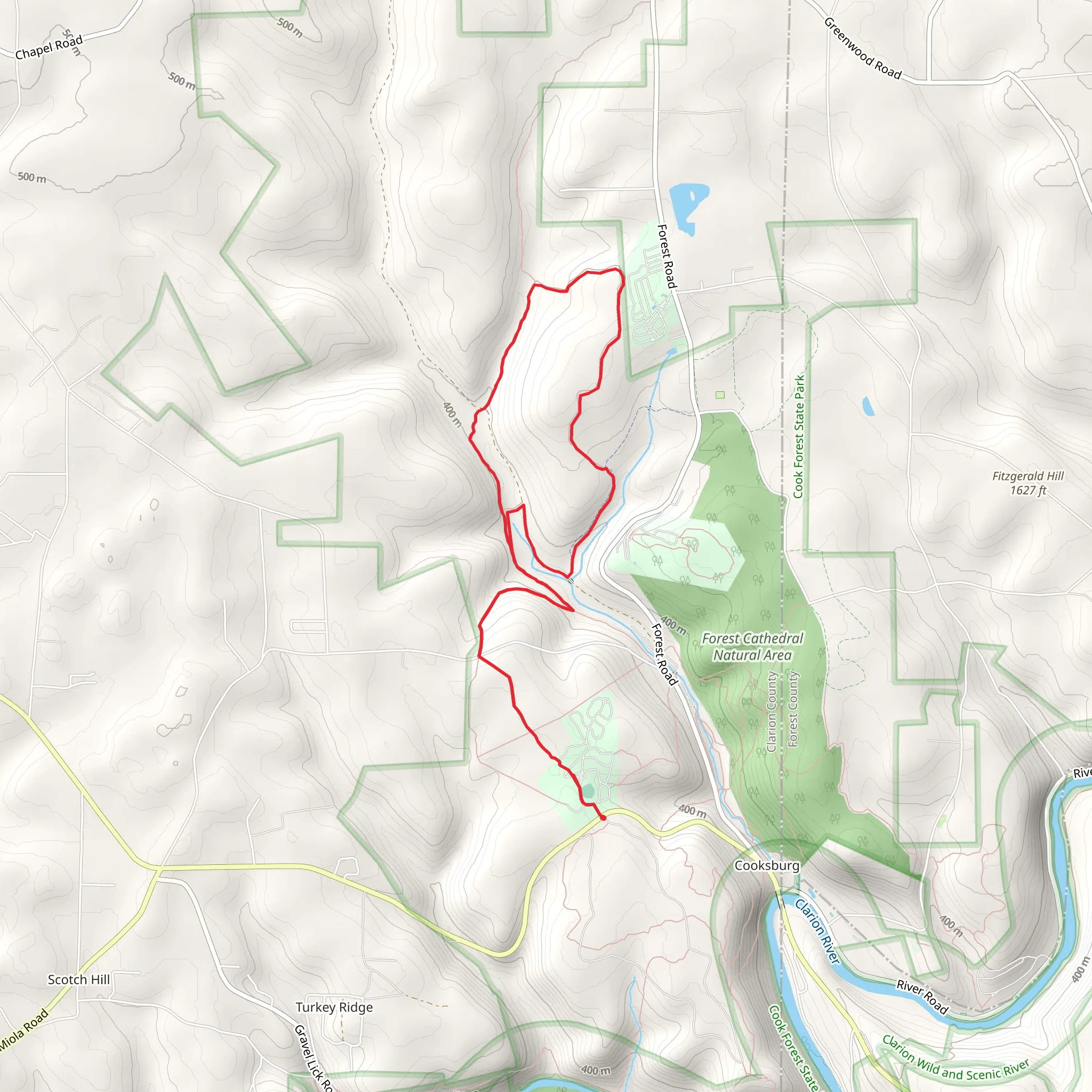 Deer Meadow Campground via Baker Trail mobile static map