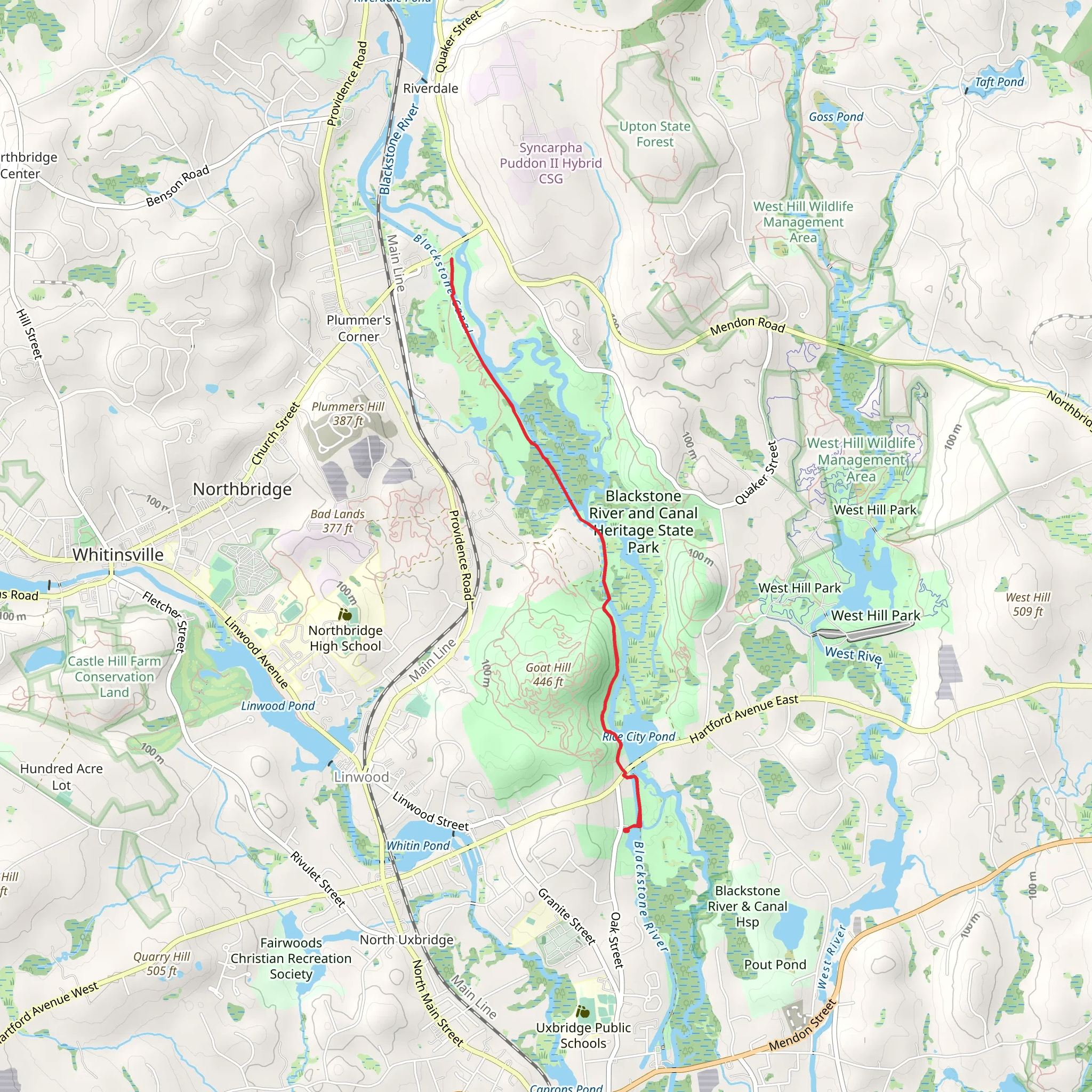 Blackstone River and Canal Hsp mobile static map