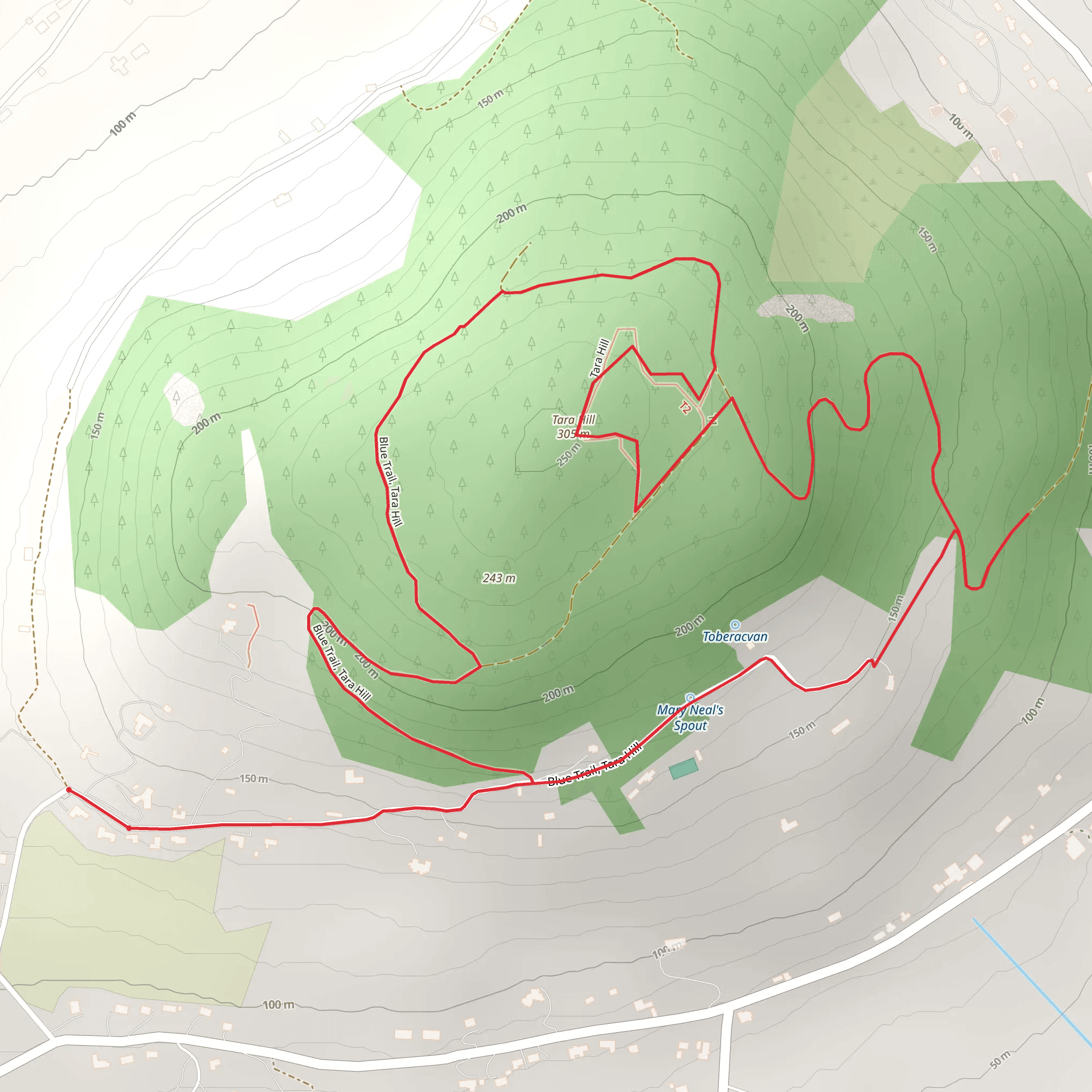 Tara Hill - Slí na n-Óg mobile static map
