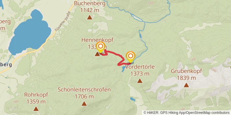 Himmelsstürmer-Route spur 2 Map