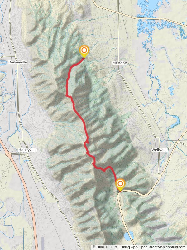Deep Canyon, Stewart Pass and Rattlesnake Canyon Trail