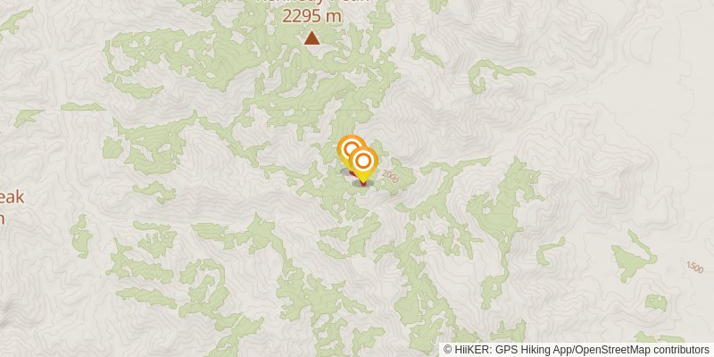 Kennedy Peak via East Divide Trail stage 2 Map