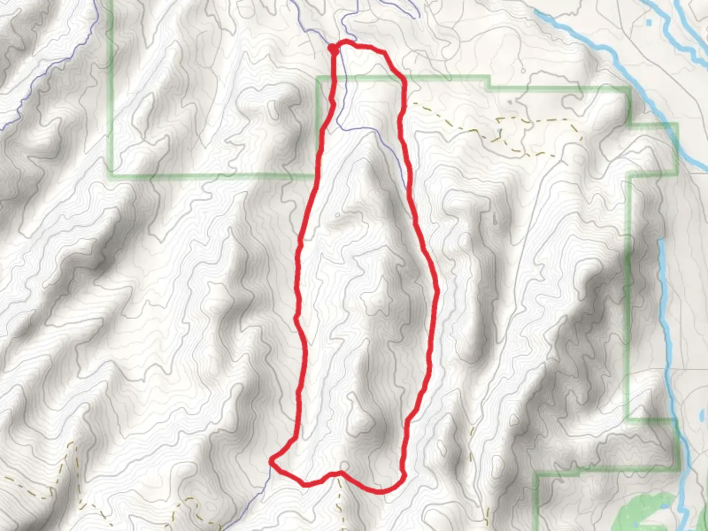 An image depicting the trail Second Gulch Loop and its surrounding area.