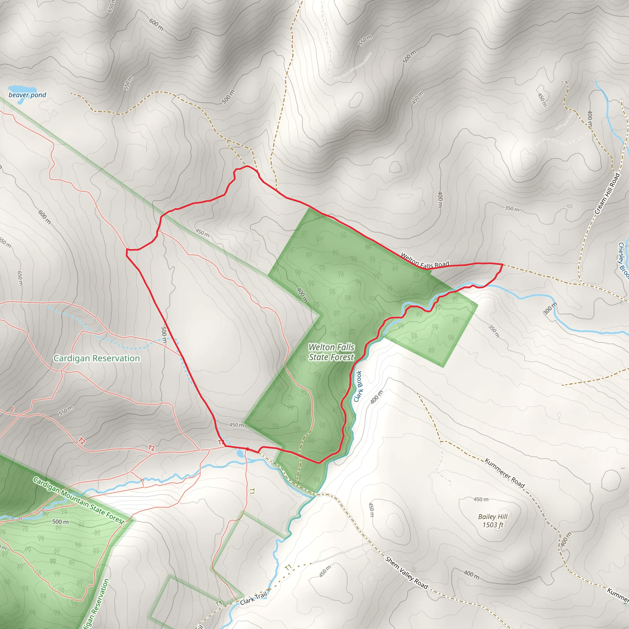 Lower Manning and Back 80 Loop Trail mobile static map