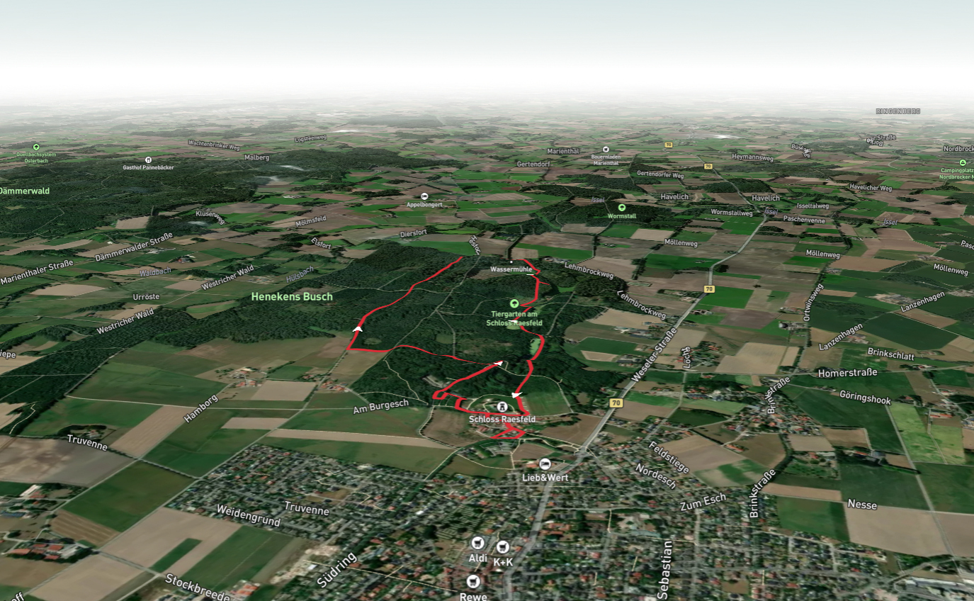 Großer Teich and Weinbergteich via Zum Schelderhoff and Tiergarten