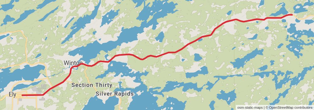 American Perimeter Trail - North Country Primary stage 176 Map