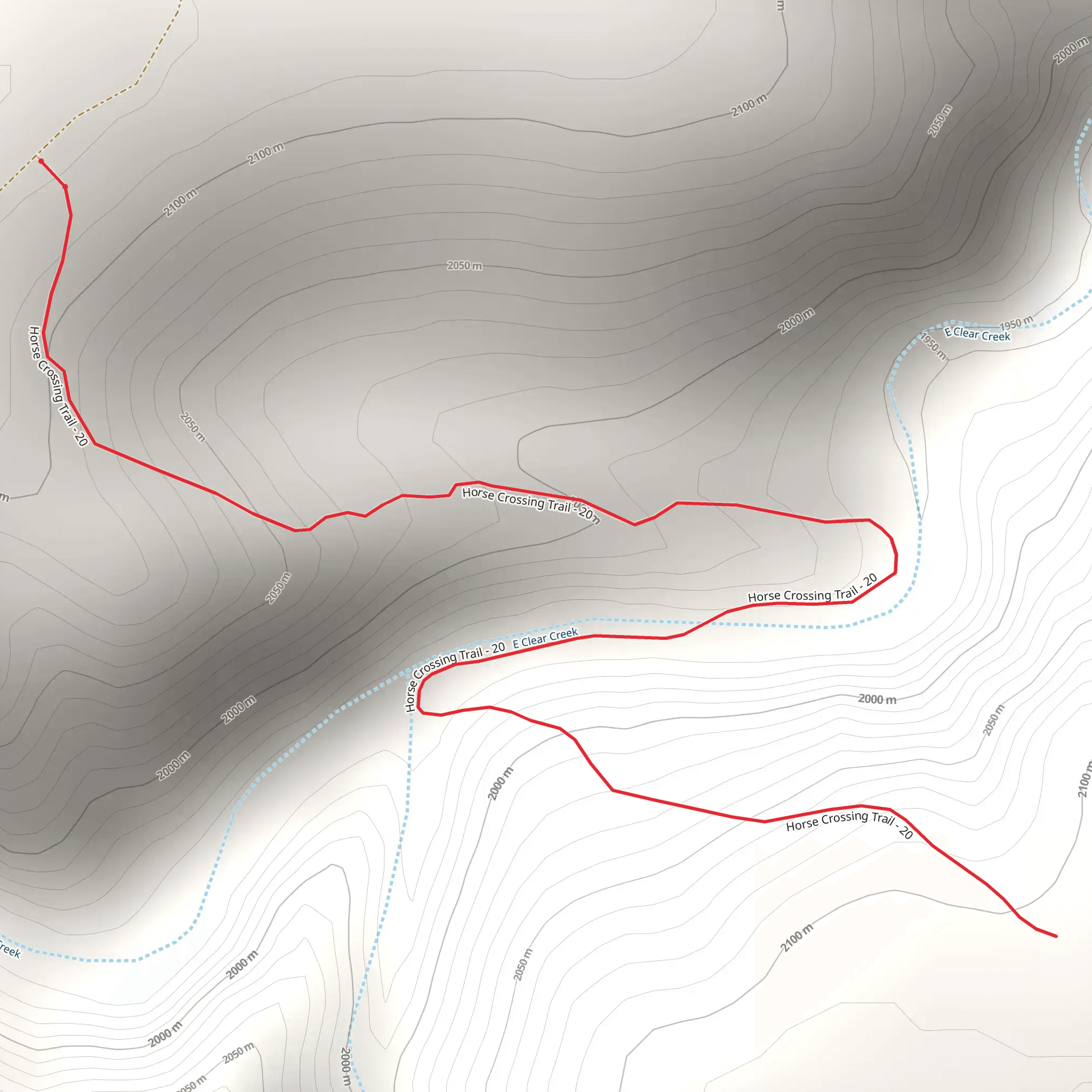 Horse Crossing Trail mobile static map