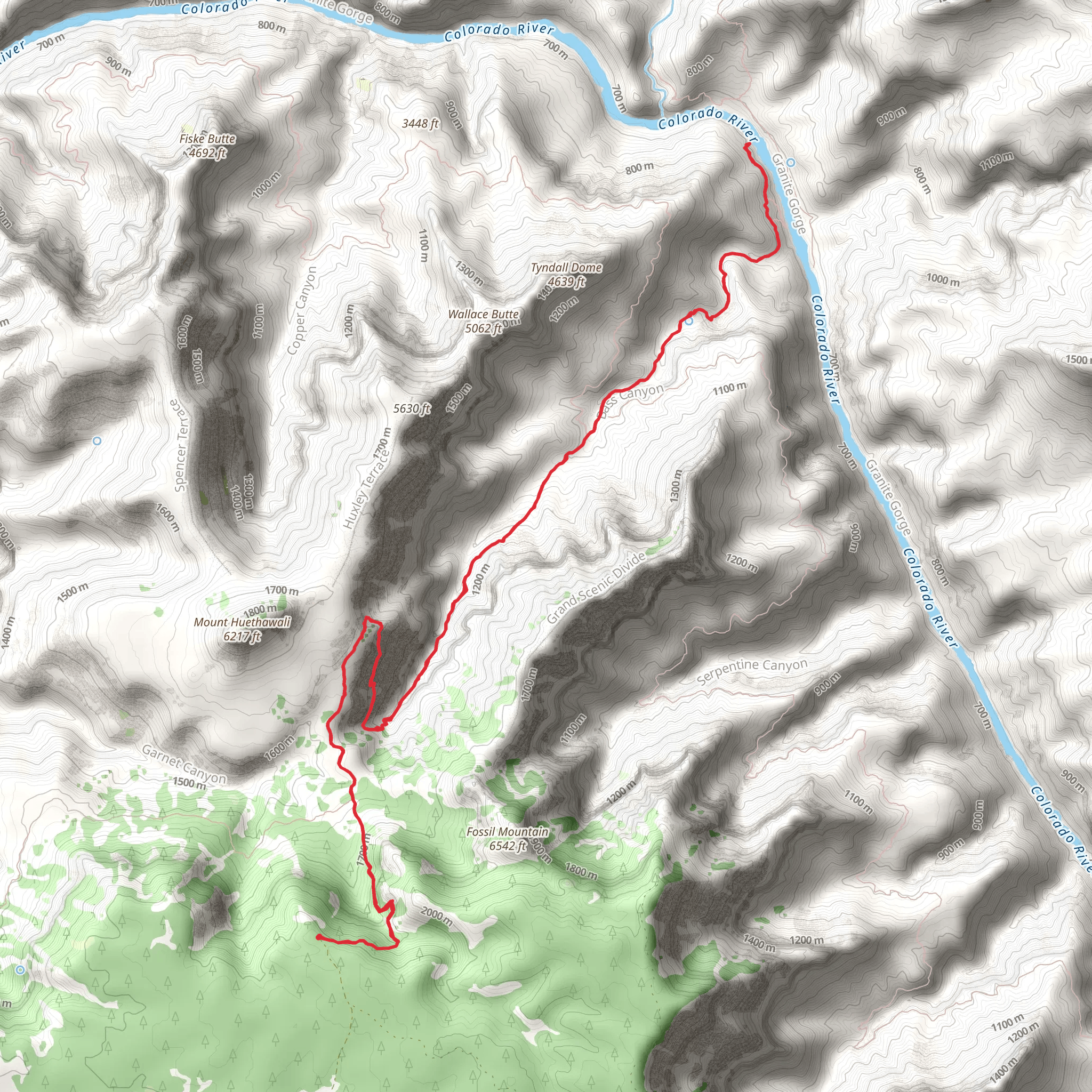 South Bass Trail mobile static map