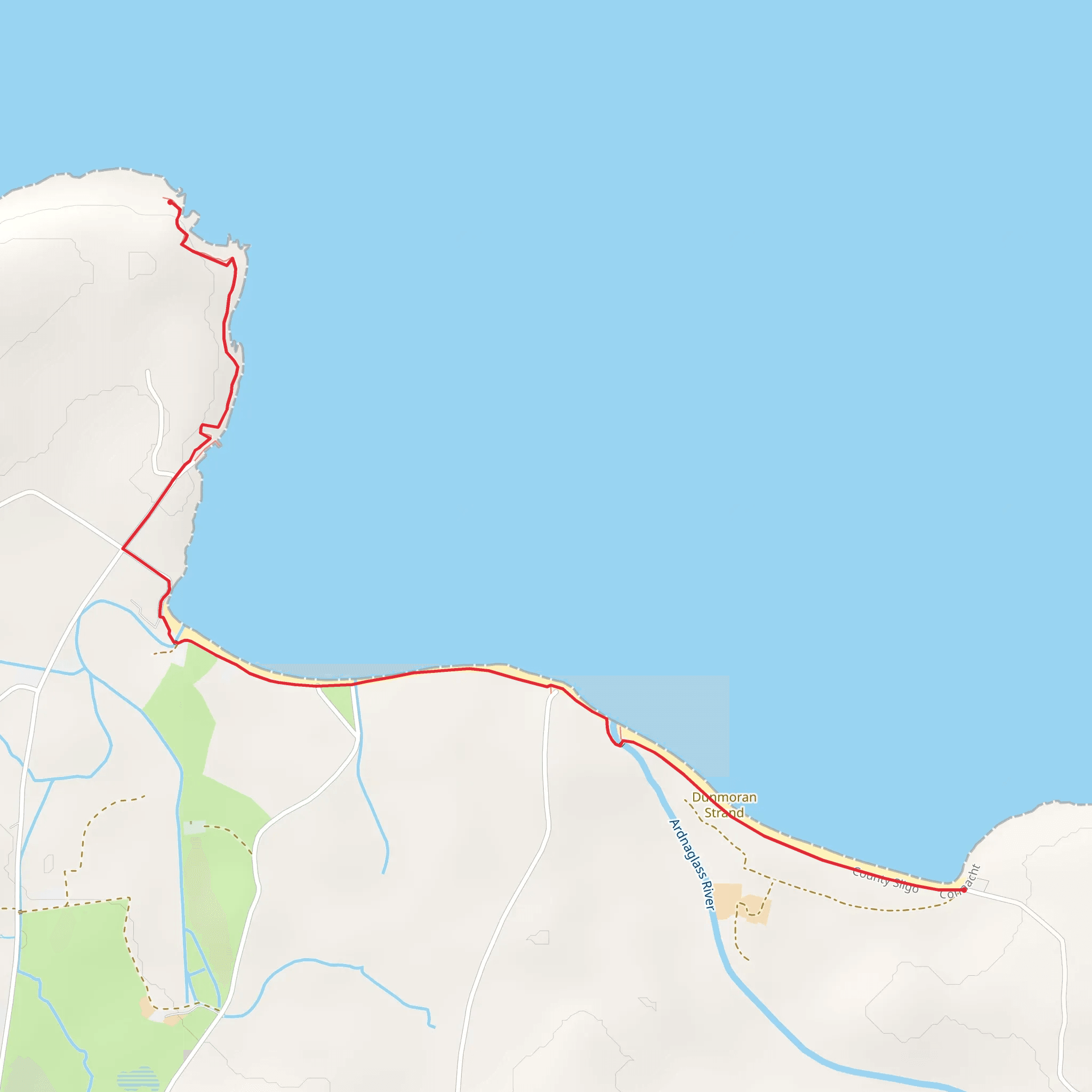 Dunmoran to Aughris mobile static map