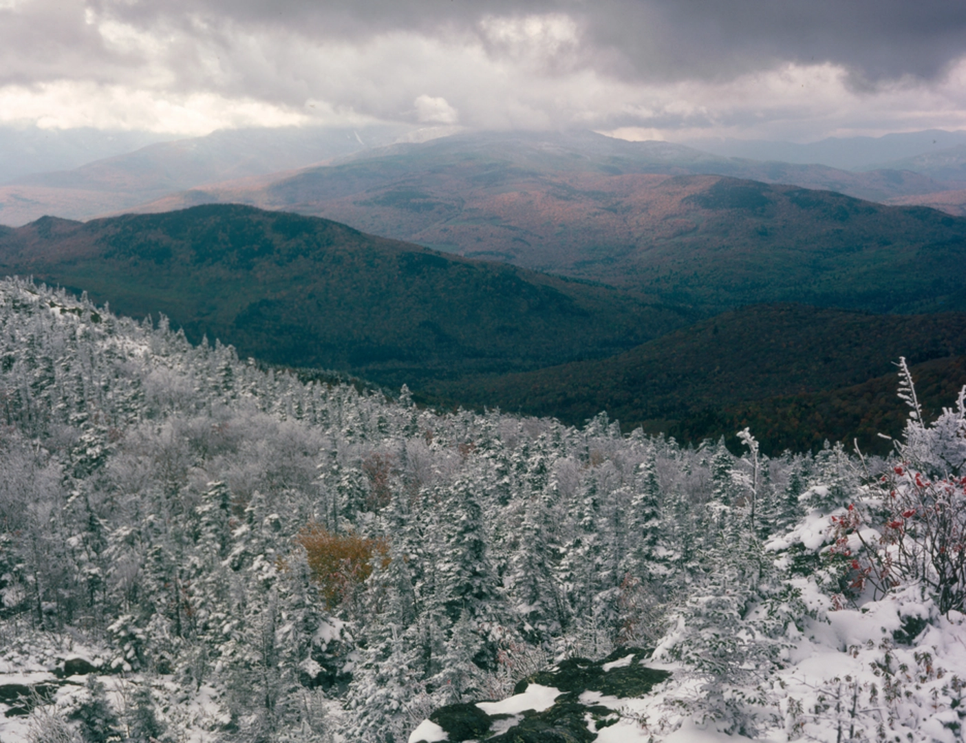 An image depicting the trail Speckled Mountain and its surrounding area.
