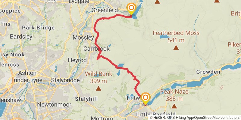 Peak District Boundary Walk stage 4 Map