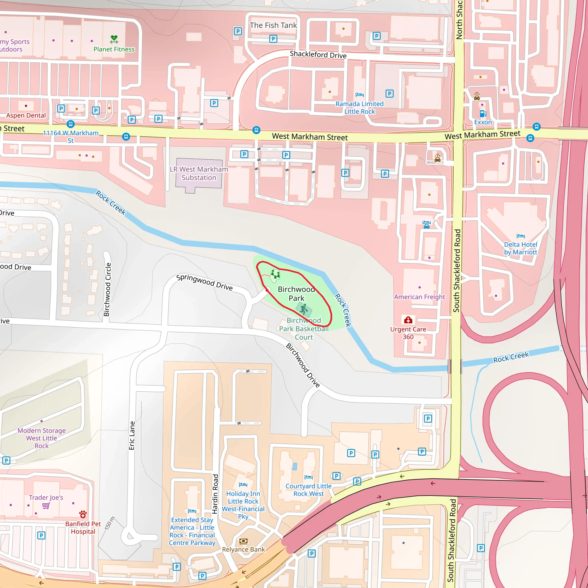 Birchwood Park Loop mobile static map