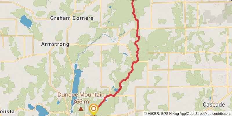 Ice Age National Scenic Trail stage 75 Map