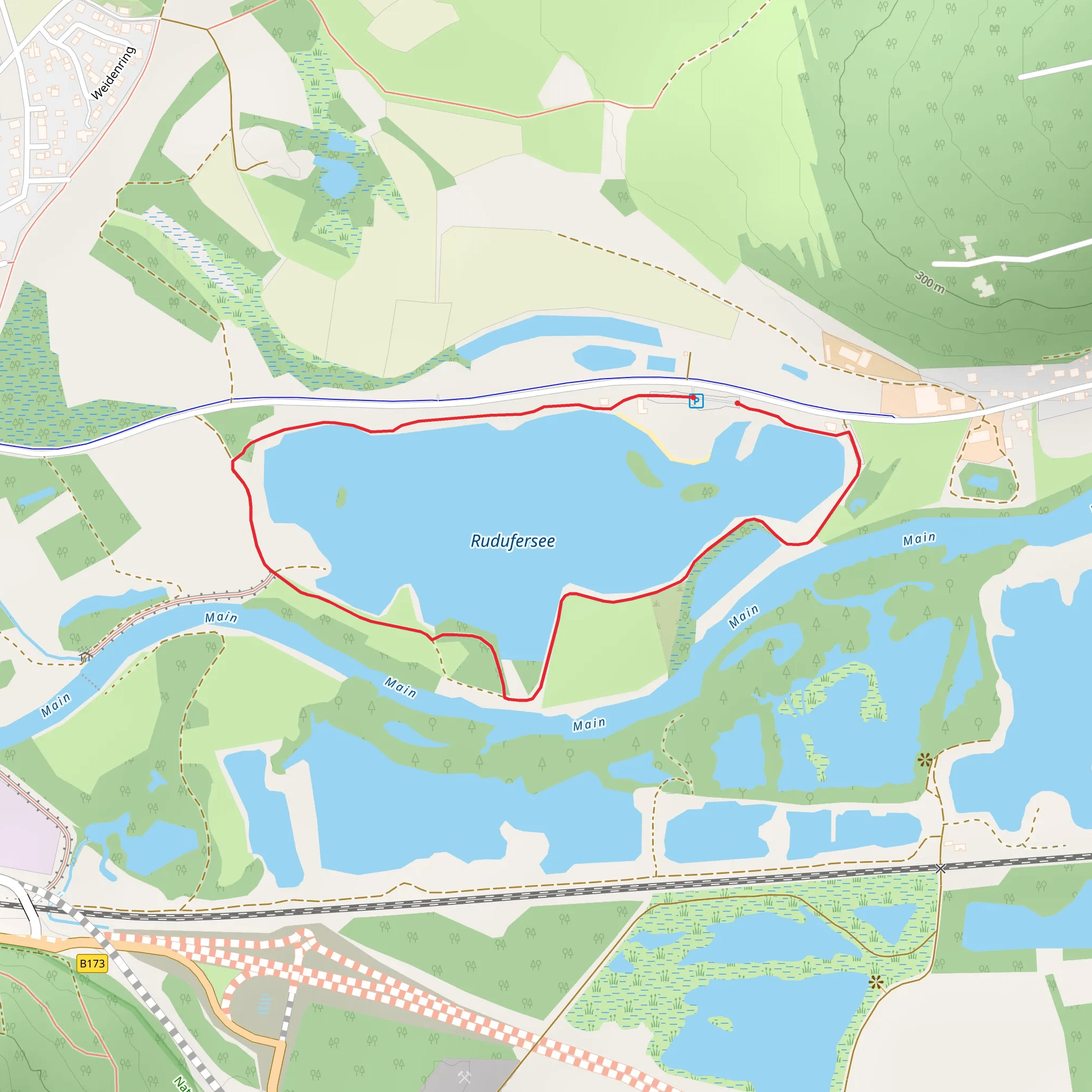 Rudufersee Loop mobile static map