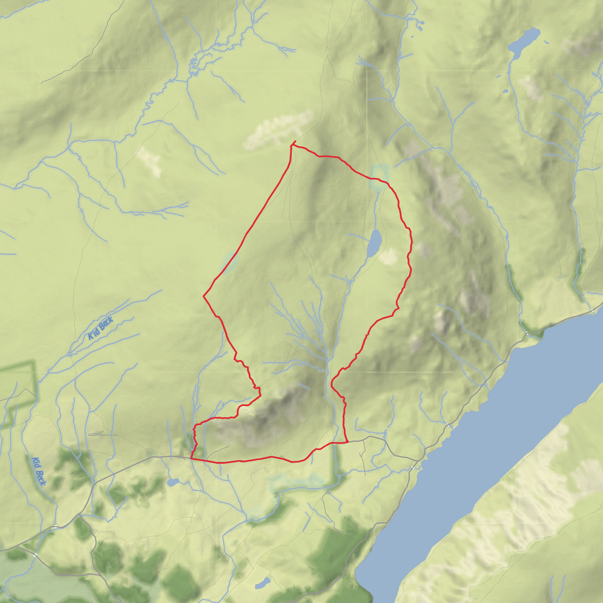 Hike from Cumberland mobile static map