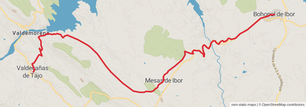 GR 113 Camino Natural del Tajo stage 35 Map