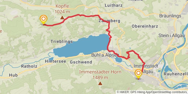 Himmelsstürmer-Route stage 9 Map
