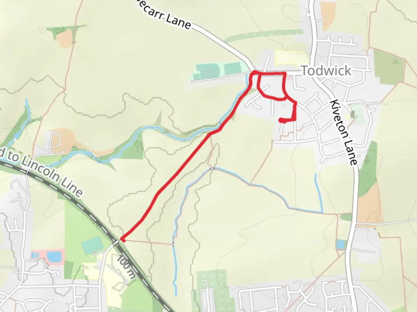 An image depicting the trail Sorth Lane Path and its surrounding area.
