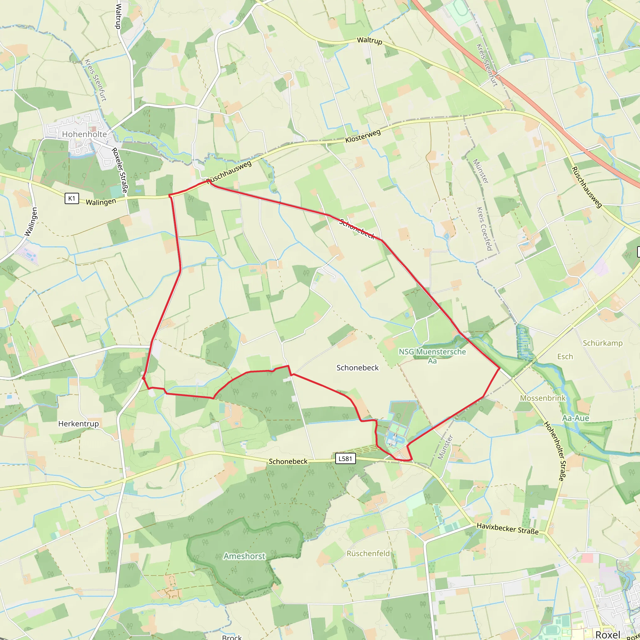 Anholt Halle Loop mobile static map