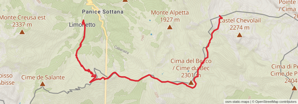 Sentiero Italia - Alps Section stage 178 Map