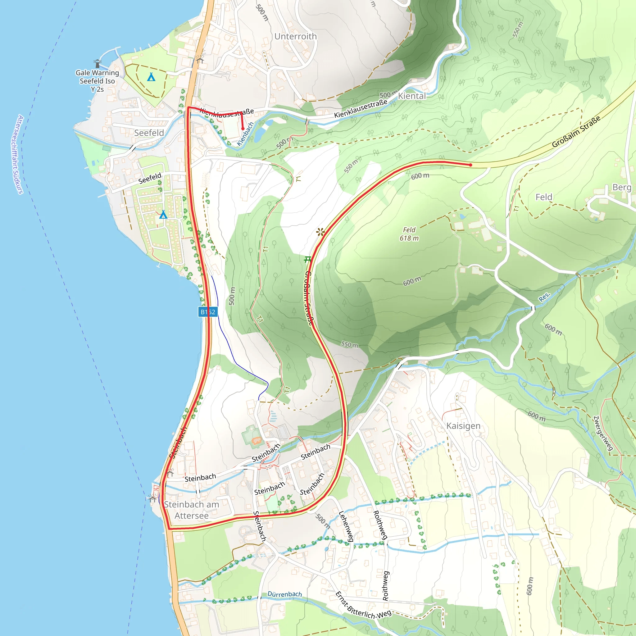 Feldweg mobile static map