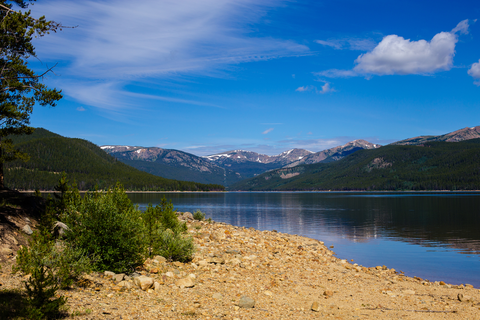 An image depicting the trail Saint Kevin's Lake Trail and its surrounding area.