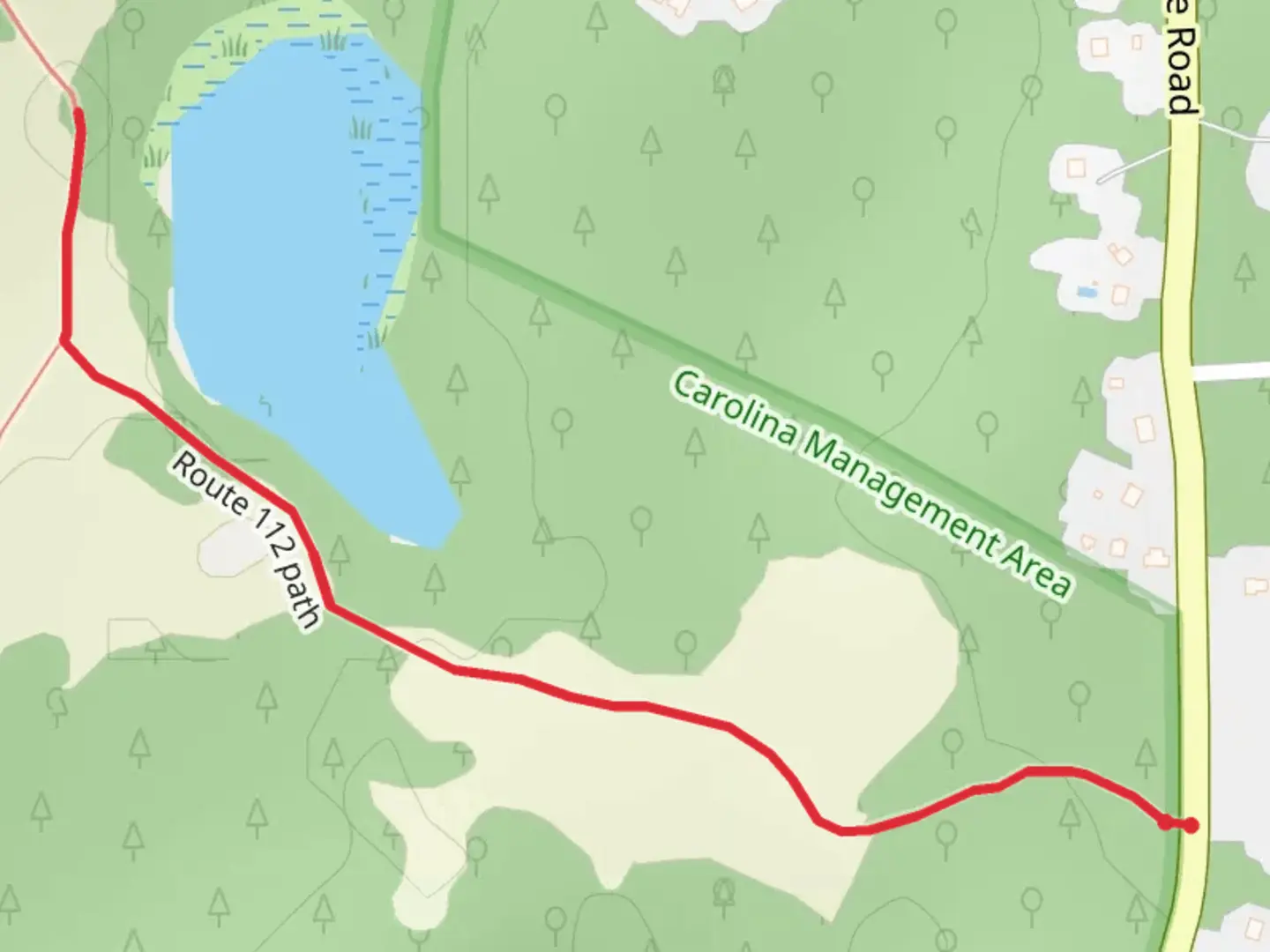 An image depicting the trail Richmond Townhouse Road and its surrounding area.