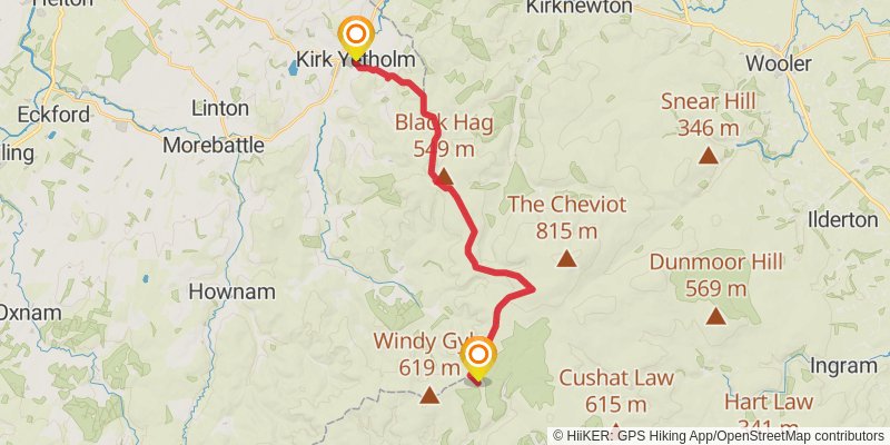 Berwick Borough Boundary Walk stage 6 Map