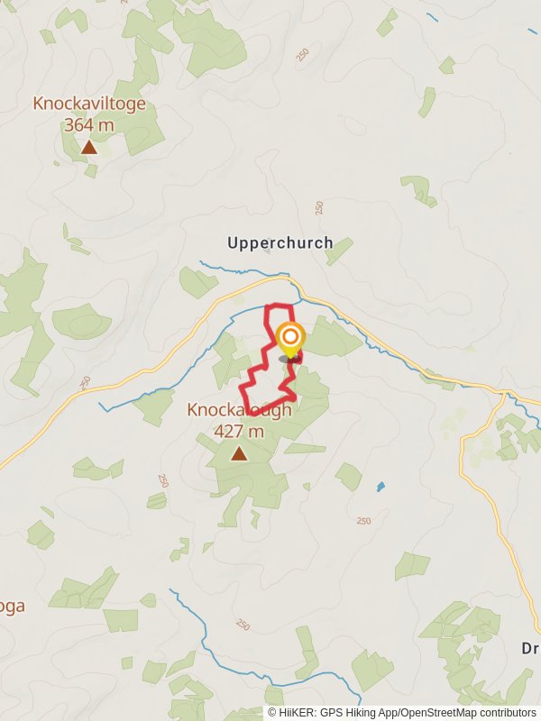 Knockalough - Red Hugh Loop mobile static map