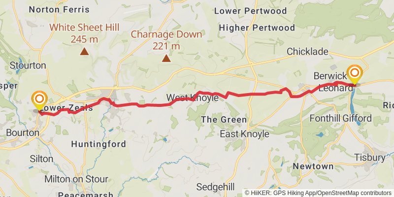 Orange Way stage 13 Map