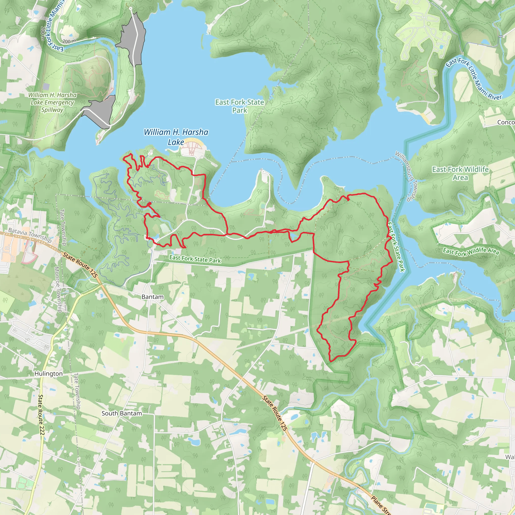 Technical, Beach and Perimeter Loop Trail mobile static map