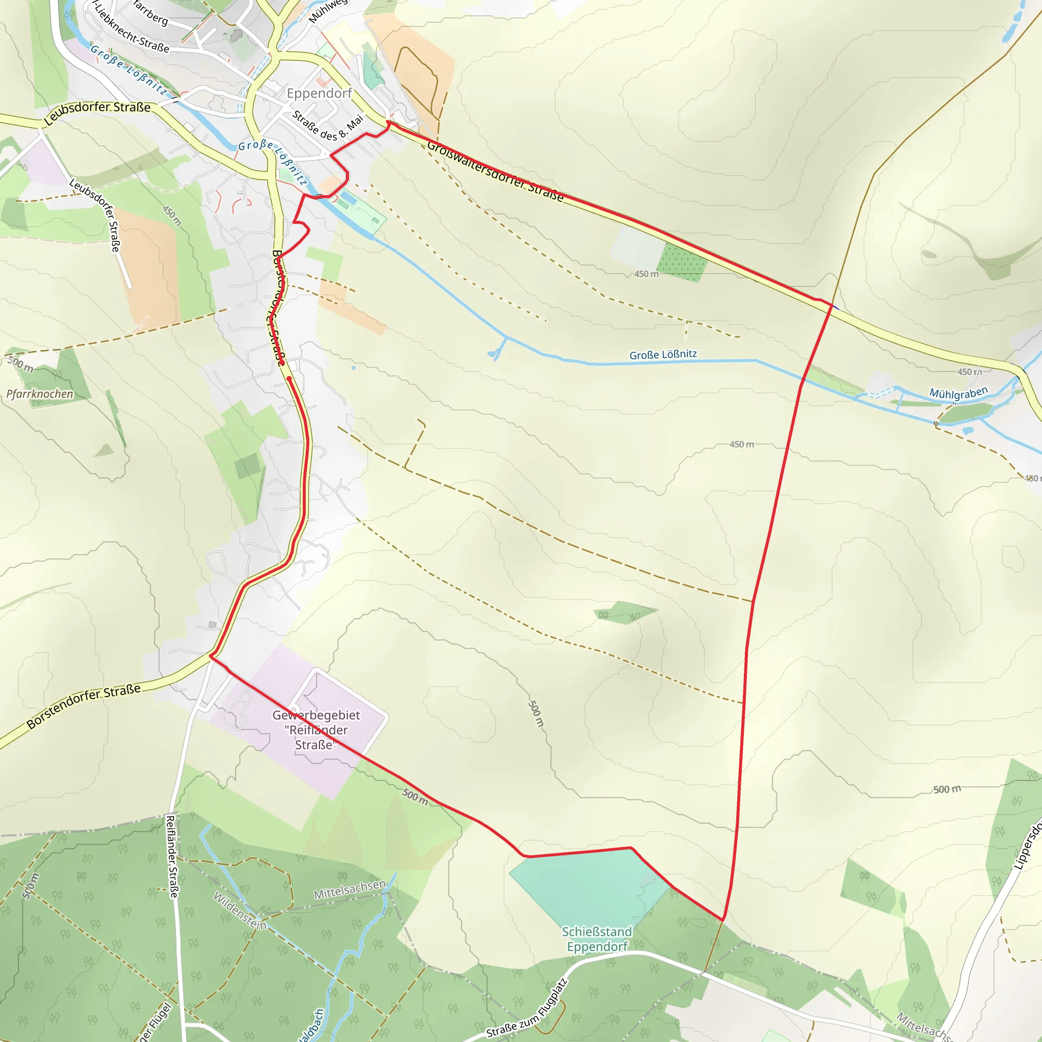 Rundweg Eklogitfelsen mobile static map
