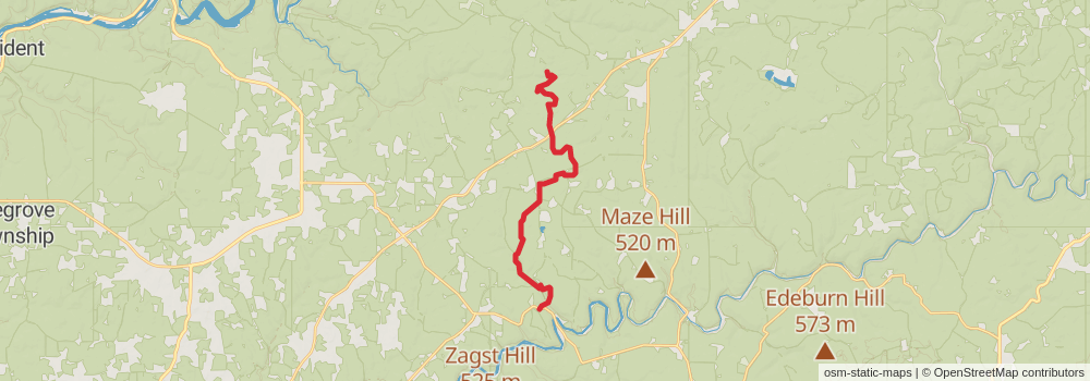 American Perimeter Trail - Northern Appalachian Primary stage 16 Map