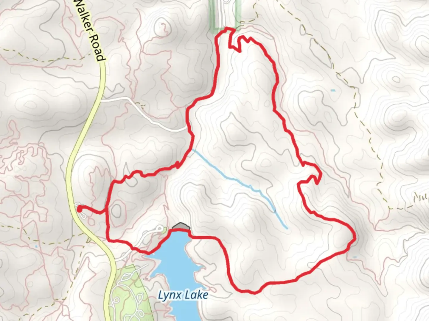 An image depicting the trail Lynx Lake - Johns Tank - Gold Pan - Salida Gulch Loop Trail and its surrounding area.