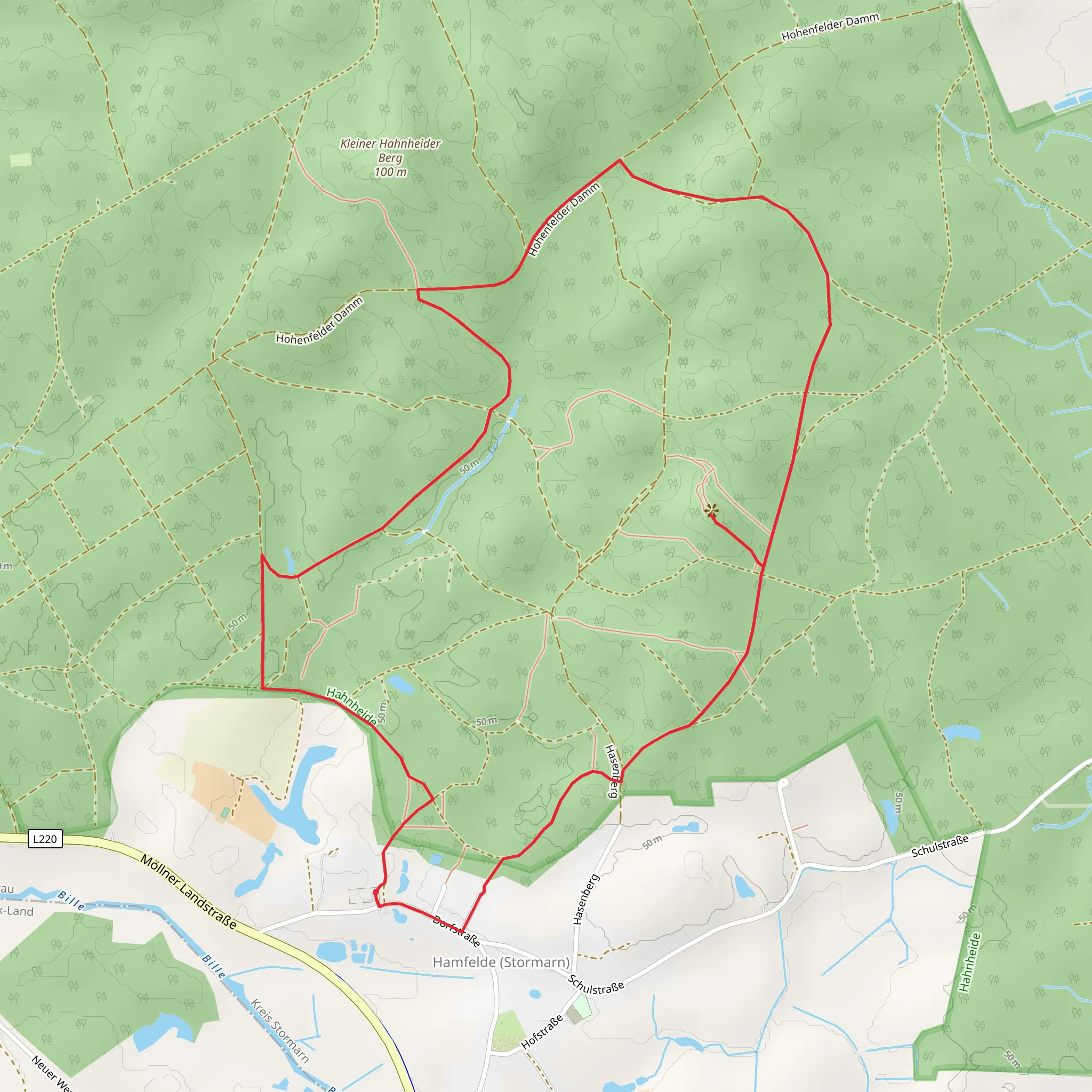 Großer Hahnheider Berg Loop mobile static map