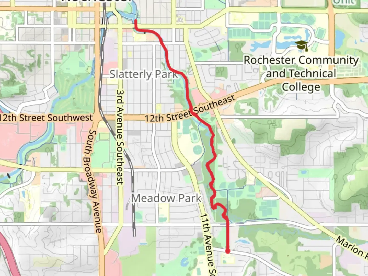 An image depicting the trail Bear Creek Trail and its surrounding area.