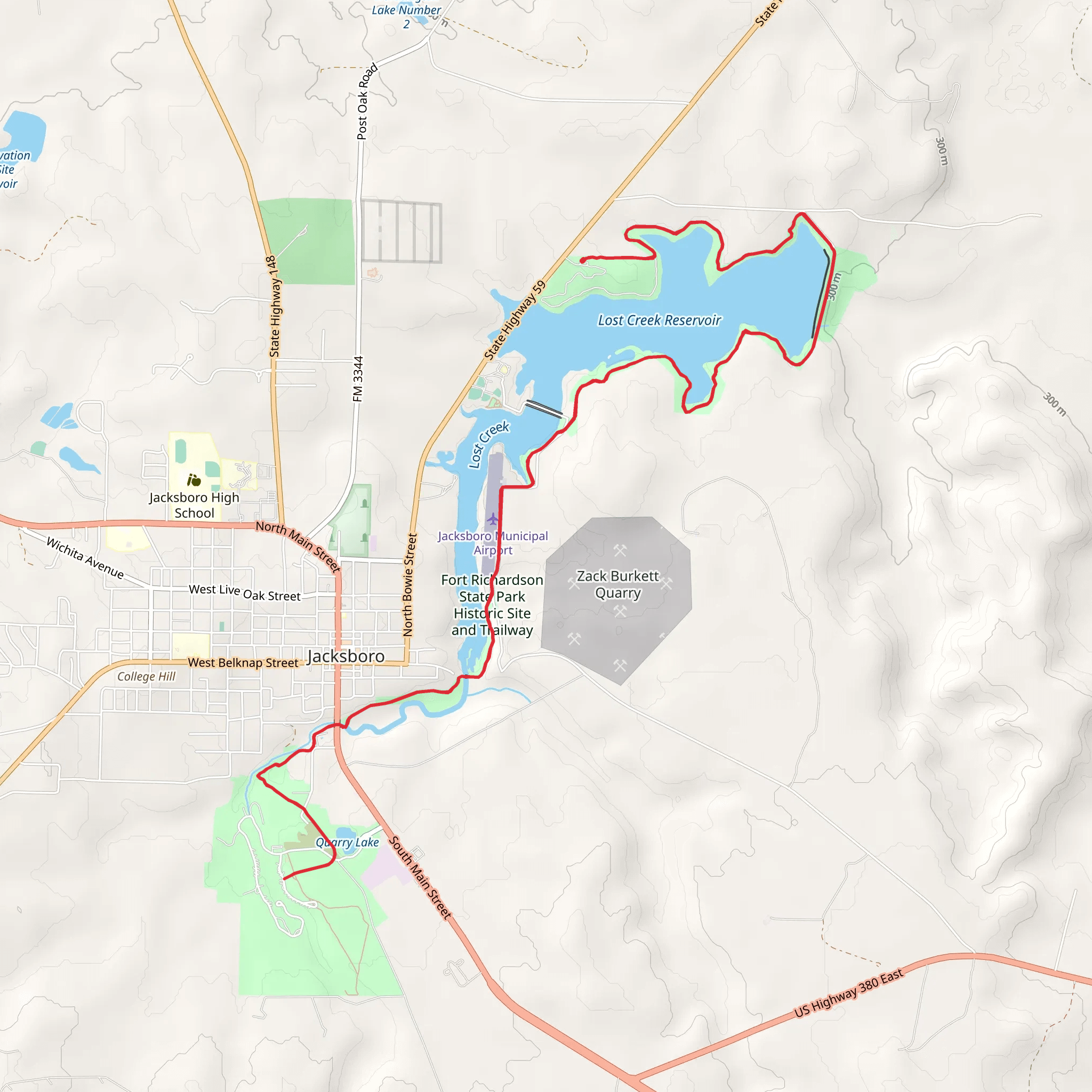 Lost Creek Reservoir State Trailway mobile static map