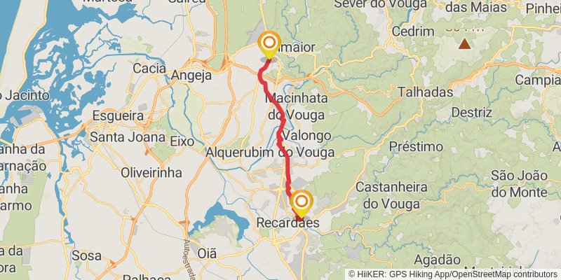 Camino Portugues stage 15 Map