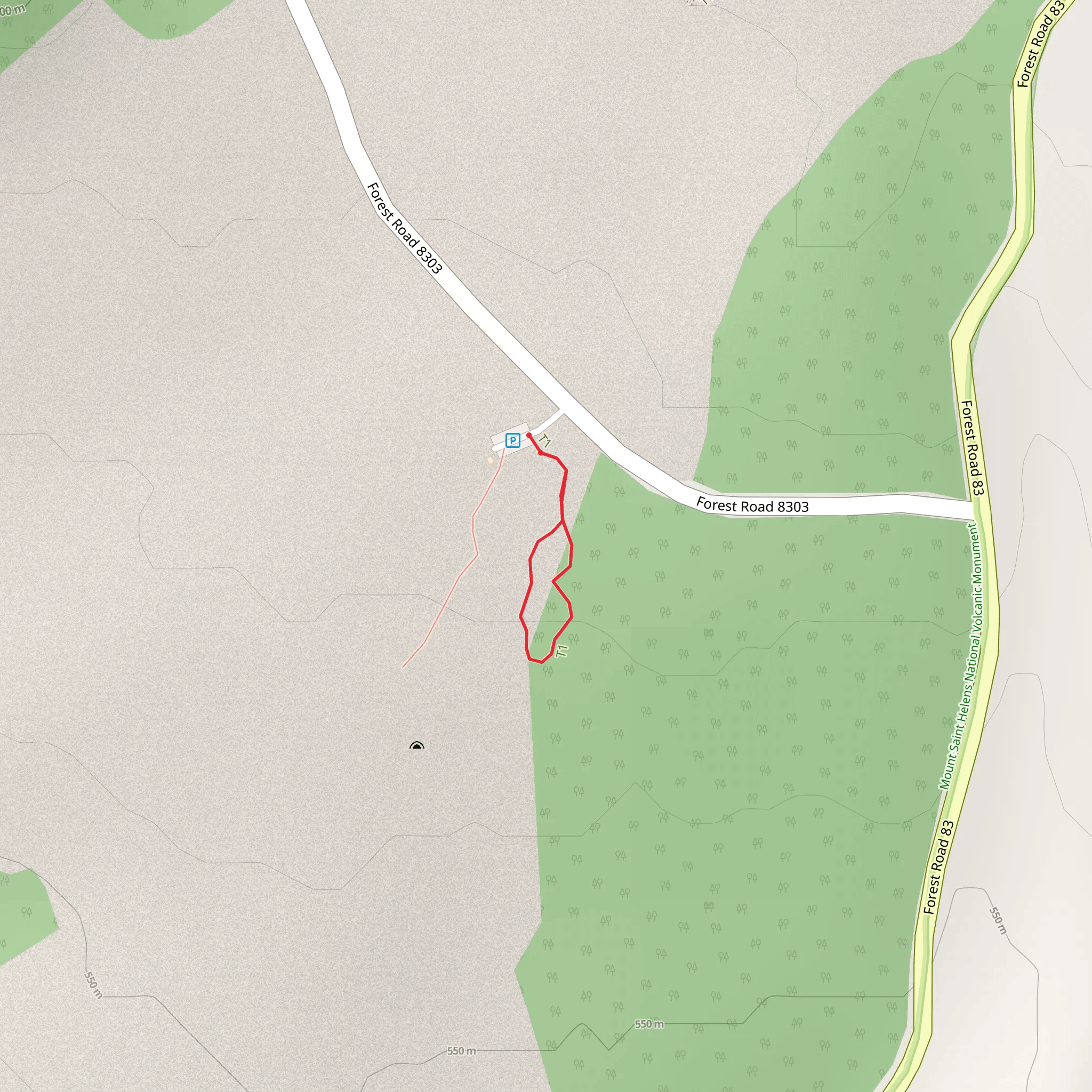 Trail of Two Forest Loop mobile static map