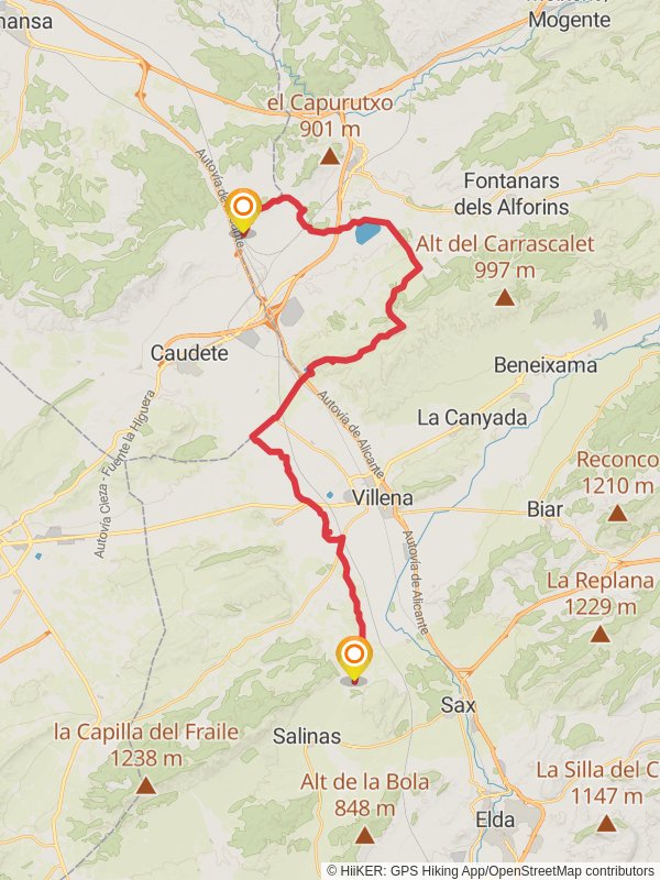 Bridge of Mirrors - La Encina - Santa Eulalia - Las Virtudes - La Zafra PR CV 197 mobile static map