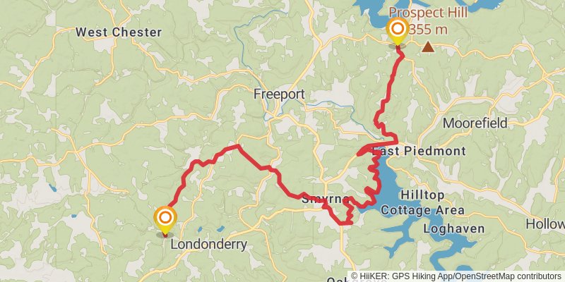 Buckeye Trail stage 89 Map