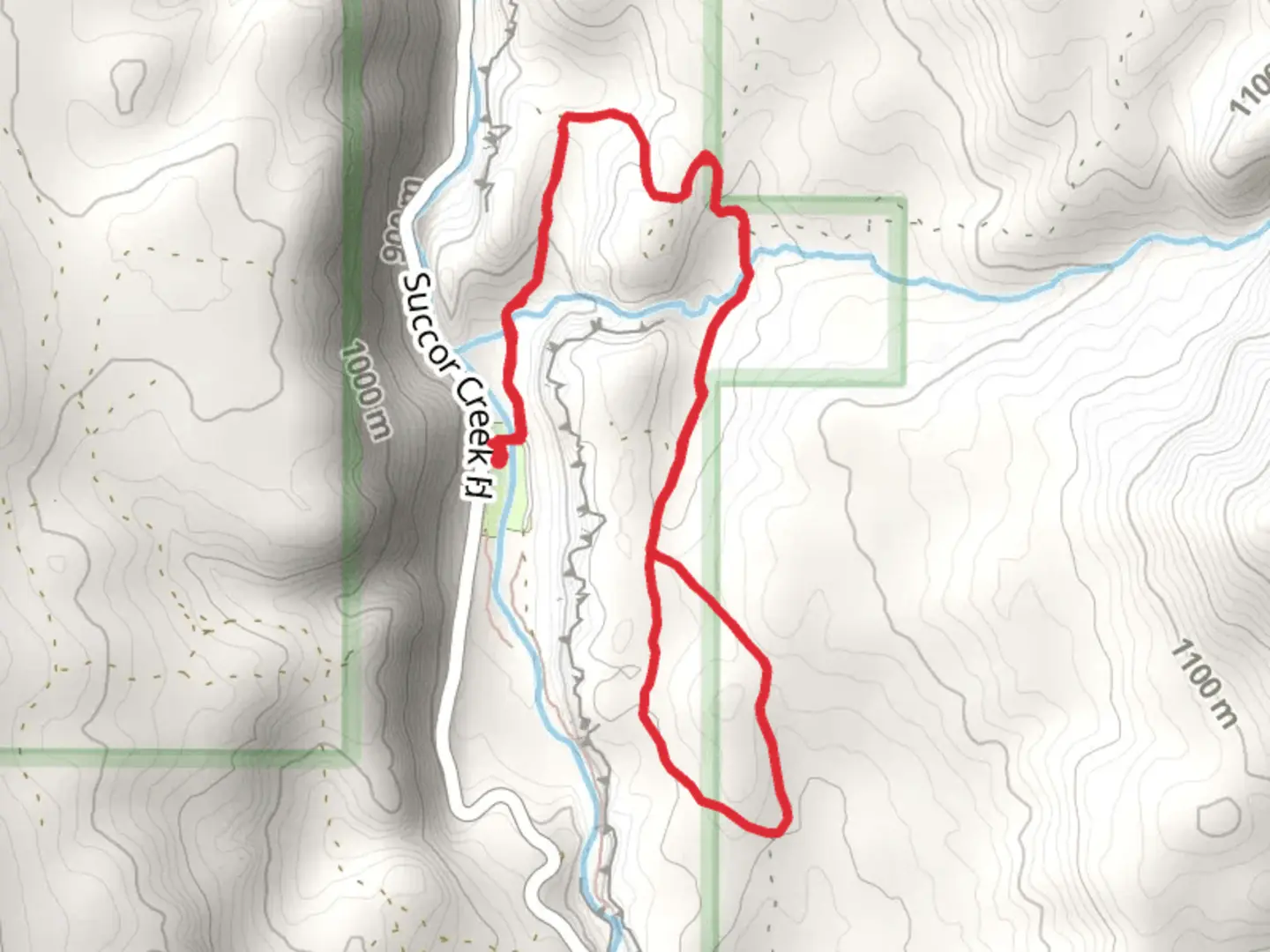 An image depicting the trail Succor Creek Walk along and its surrounding area.